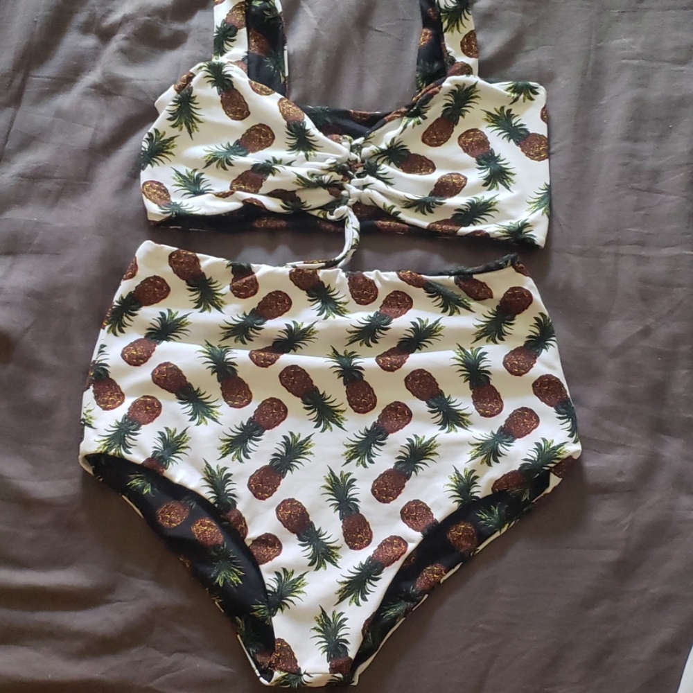 Used Pineapple bikini